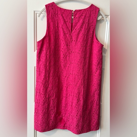 Sigrid Olsen Crochet Eyelet Shift Dress, Pink 
Size S - Picture 2 of 8